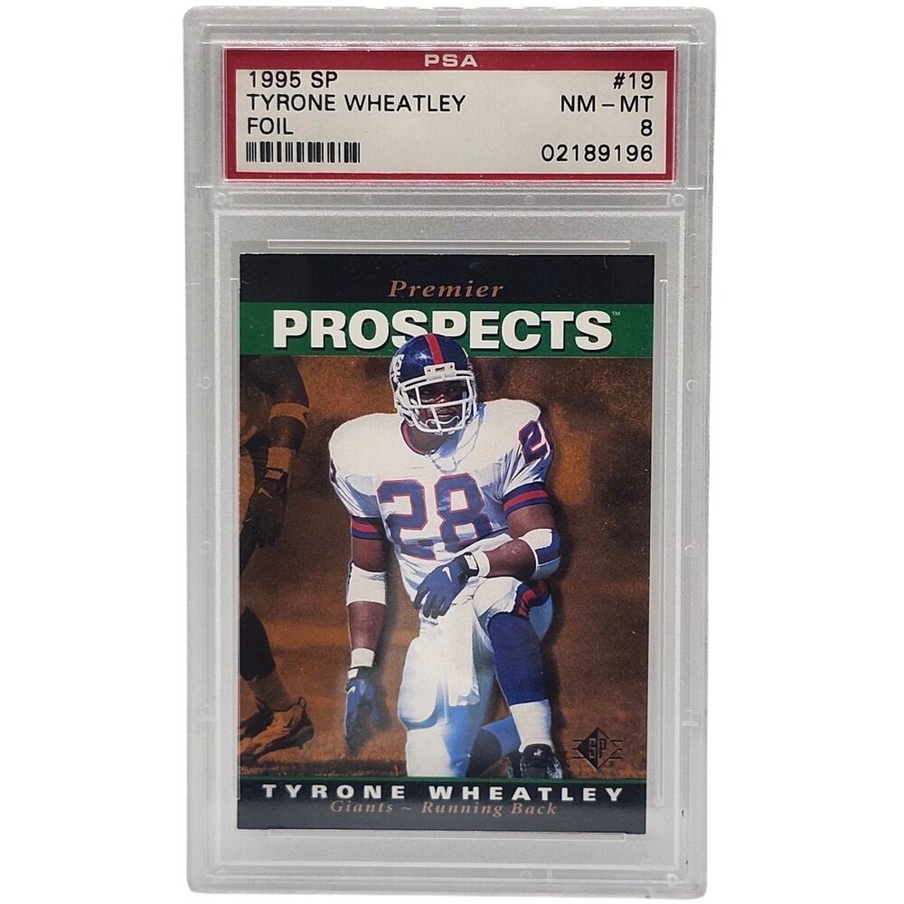 1995 Upper Deck SP Tyrone Wheatley Foil Premier Prospects #19 NY Giants PSA